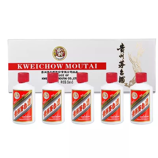 贵州飞天茅台酒53度50ml*5（小白条）酱香型白酒