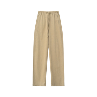 SEAWHEN海维恩天然环保自然呼吸松紧腰显瘦亲肤女士休闲直筒裤