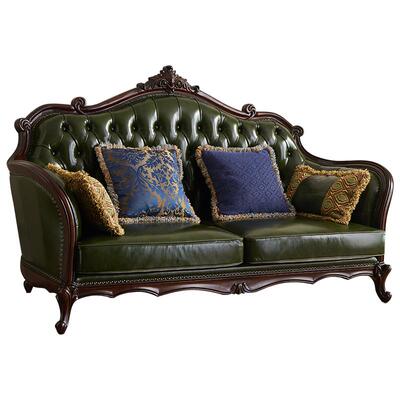 皮艺沙发美式海绵头层牛皮