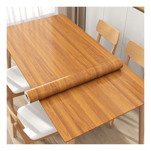 木纹桌面贴纸自粘防水防油防烫餐桌桌子桌布柜子衣柜仿木家具翻新