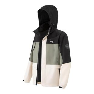 Jeep吉普羽绒内胆冲锋衣男女款三合一秋冬防风保暖户外登山服外套