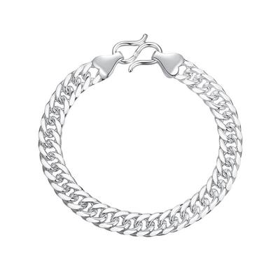 99足银古巴手链潮男必备