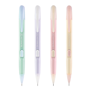 日本Pentel派通自动铅笔甜品系列PD105C侧按式0.5mm活动铅笔奶油撞色奶呼呼TECHNICLICK小学生练字文具