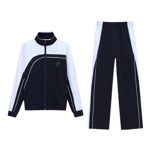 深圳校服裤子中学生男女秋冬季运动校裤高中生冬装加绒外套冬长裤