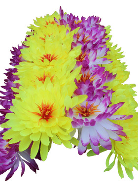 仿真花菊花排电子花圈排花车载花