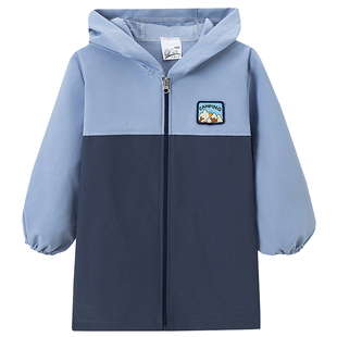 儿童防水罩衣男童羽绒服护衣秋冬小男孩吃饭洋气罩衫宝宝画画围裙