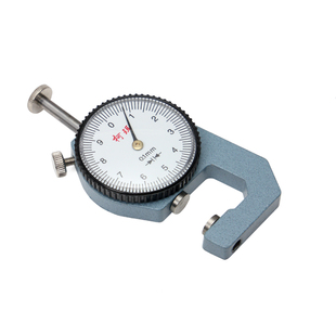 皮革测厚仪0~10mm厚度计测量 手工DIY皮革 手持式平头厚度表