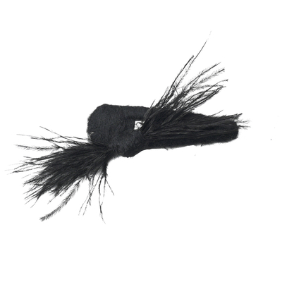 《风羽糖》超仙羽毛发夹女款秋冬高级感前额刘海夹边夹侧边夹BB夹