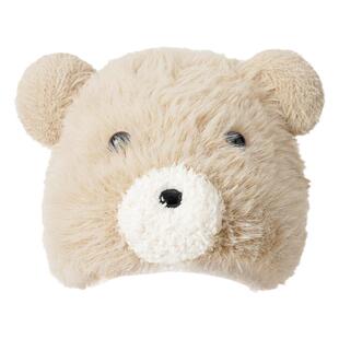 小熊耳朵帽子女秋冬季毛绒可爱冬天女款保暖高级感显脸小毛毛护耳