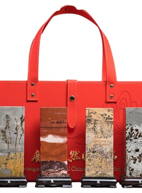 家居风水摆件方柱奇石