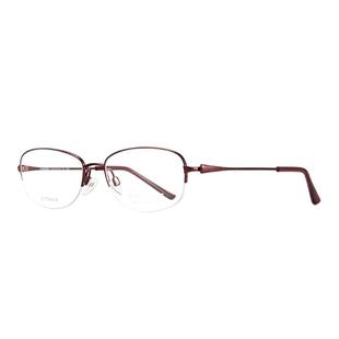 CHARMANT夏蒙眼镜架女钛合金商务简约半框眼镜框可配近视CH16440