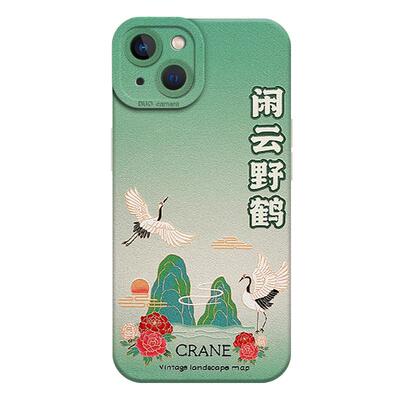 趣味复古花开富贵手机壳