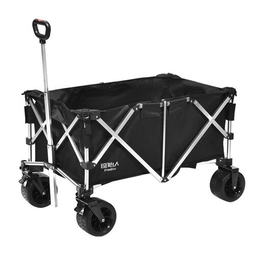 原始人露营车户外折叠收纳手推车营地车野营拖车野餐旅行推车大号