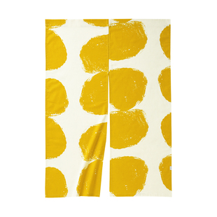 Castle Garden和风日式门帘隔断帘暖帘两三片式门帘 火山/三叶堇