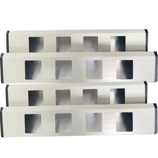 定制插座盒铝合金盒边台线槽盒岛型三角斜式暗线底盒定制多位插座