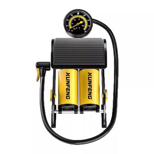 结义脚踩打气筒汽车用自行车高压式电动摩托车脚踏家用车载充气泵