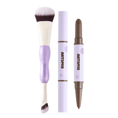 小猴子同款！凹凸迷思双头修容笔多用笔修容刷女立体阴影唇线卧蚕