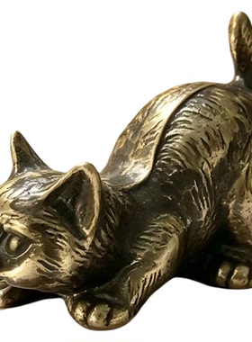 迷你合金属小猫咪摆件6种造型