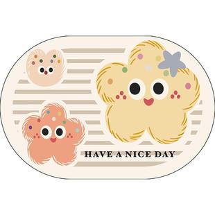 卡通浴室地垫卫生间硅藻泥吸水软厚脚踏垫淋浴房入户门口地毯防滑