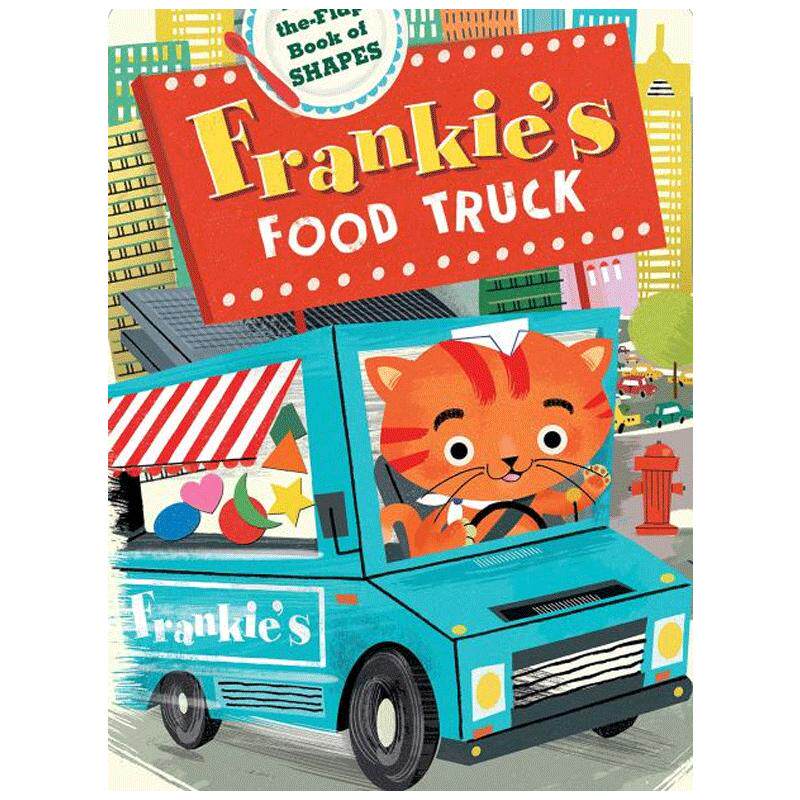 弗兰基的食物货车 Frankie's Food Truck 英文原版纸板书撕不烂 低幼儿童启蒙认知绘本亲子互动阅读书籍异型书 3-6岁硬纸板书
