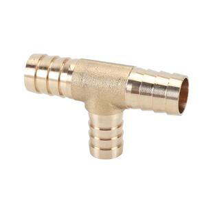 黄铜T字型宝塔三通4/6/8/10mm软水管皮气管竹节等径变径格林接头