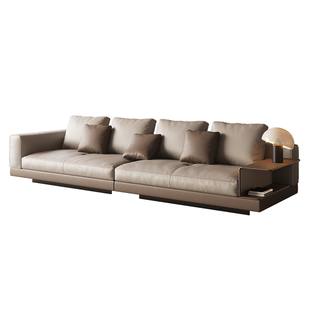 宜洛意式极简康纳利沙发真皮轻奢现代客厅大平层头层牛皮悬浮沙发