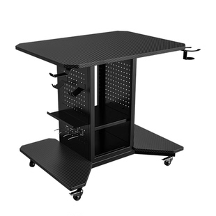 卧室床边桌子可移动电脑桌台式可放主机PS5游戏电竞桌可装机械臂