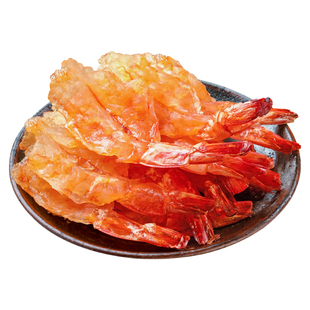 渔食客虾干即食海鲜零食烤虾仁开背凤尾大虾孕妇儿童低脂轻食虾肉