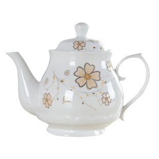 陶瓷茶壶单壶家用大号过滤凉水壶咖啡壶酱料壶油壶餐厅瓷器茶水壶