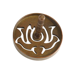 苏工做旧仿古六件套打香篆隔火薰香道用品工具铜香铲香勺香扫灰压