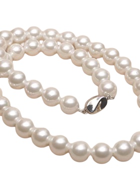 其他贝珠贝壳圆珠女正圆贝珠项链