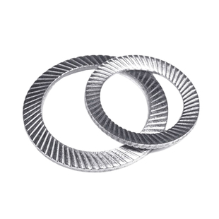 东明304不锈钢防松垫圈双面斜印花自锁垫圈DIN9250s防滑安全垫片