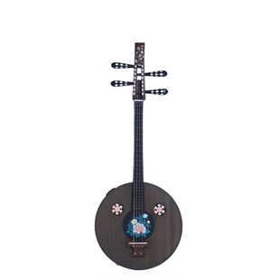 拿奢定制手绘手工螺钿桐木全单唐阮中阮安阮孔琴正仓院阮乐器厂家