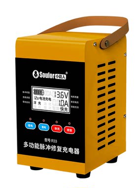 小能人12V24V通用电瓶充电器