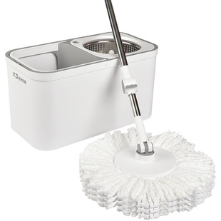 大卫旋转拖把免手洗拓扑桶懒人手压墩布桶自动家用旋转地板一拖净