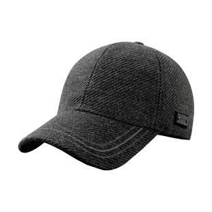 奥康加绒保暖棒球帽男士秋冬新款百搭户外钓鱼骑行鸭舌帽子中老年