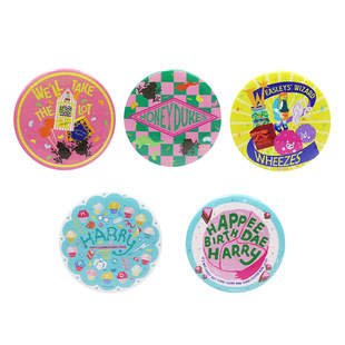 哈利波特周边多彩系列马口铁随身镜子呱唧谷子华纳正版徽章盲盒袋