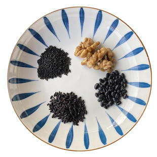 现磨熟黑芝麻核桃黑豆黑米粉黑芝麻冲泡即食孕妇儿童早餐粉