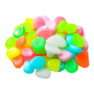 夜光石鱼缸发光石夜明珠儿童发光玩具鱼缸底部园艺盆栽装饰造景石