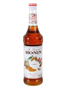 赠压头monin莫林糖浆焦糖奶茶店