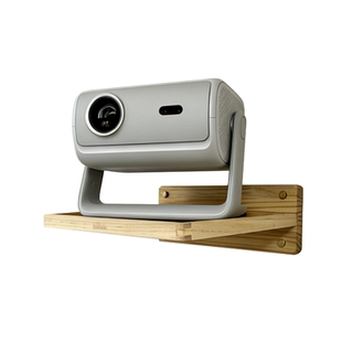 投影仪实木托盘壁挂支架黑胡桃木松木极米坚果当贝海信投影机通用加厚加宽实木材质放置架