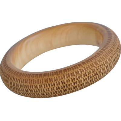 玄同太行崖柏高油性手镯贵妃镯木质手镯子复古古典女款送女友礼