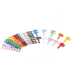 微景观小摆件彩色木质栅栏配件DIY手工指路牌篱笆围栏杆建筑模型