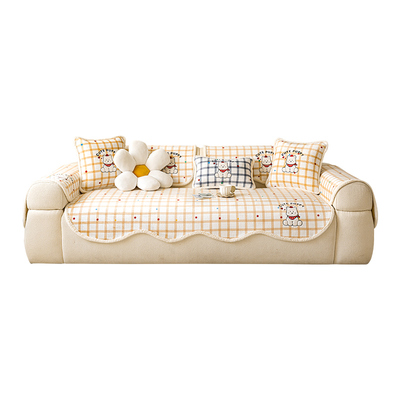 冬季新款异形加厚卡通毛绒沙发垫