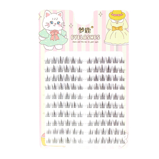 梦鹿太阳花10排120簇大容量分段新人三部曲单簇自嫁接假睫毛浓密