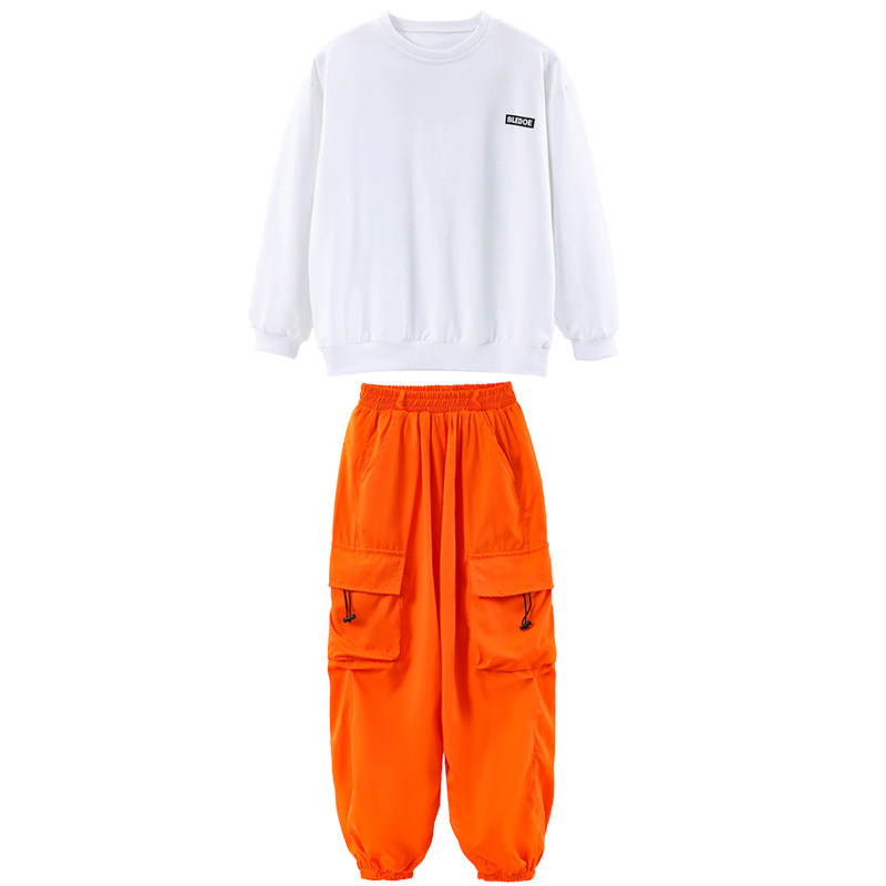 街舞儿童潮服少儿嘻哈hiphop爵士演出服装男女学生运动会班服套装