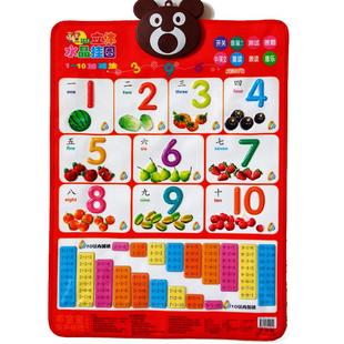 幼小衔接数学十10以内加减法口诀表九九乘法教具幼儿童有声挂图20