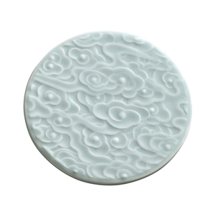 德化茶杯垫功夫茶道陶瓷茶具防烫垫子创意隔热中式茶壶杯托