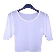 2026夏季新款打底短款披肩外穿内搭女搭吊带裙遮手臂圆领短袖罩衫