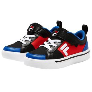 FILA KIDS斐乐童鞋儿童帆布鞋男女小童柔软低帮板鞋魔术贴休闲鞋